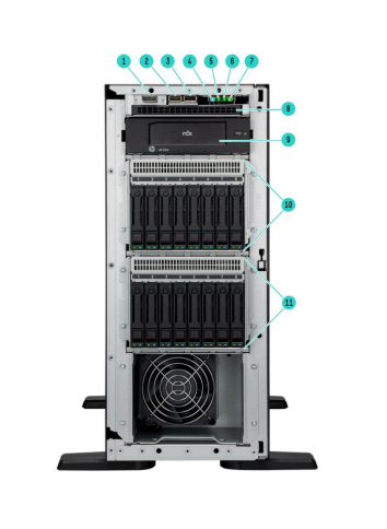Front View of ML110 Gen11 Server (P55536-371)
