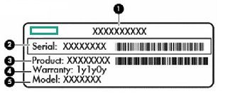 HPE Server label
