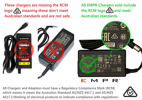 Australia Compliance vs Non-Compliance Laptop Charger