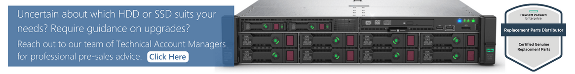 HPE server storage configurator enquiry - SSDs and HDDs
